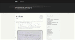 Desktop Screenshot of discontentdisciple.com